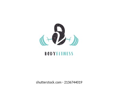 Letter V barbell Vektorsymbol Design. Logo für Fitnessraum und Aufbau. Vectordesign-Vorlagenelemente für Ihre Anwendungs- oder Firmenidentität.