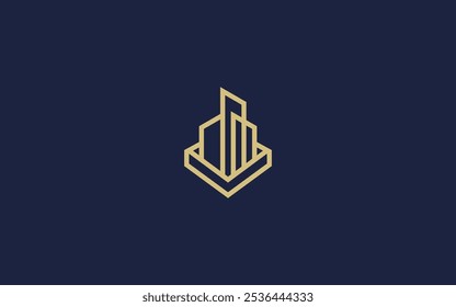 letra v com ícone de logotipo de construção vetor design modelo inspiração