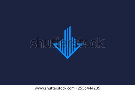 letter v with building logo icon design vector design template inspiration
