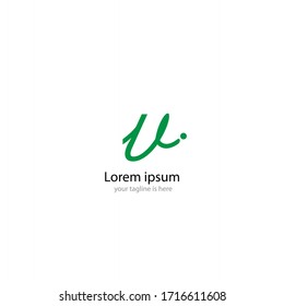 letter v business logo concept with white background 