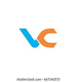 letter v and c logo