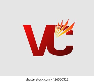 Letter V and C logo vector
