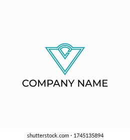 Letter V and C monogram logo design template. Good for you apparel business, clothing, and fashion