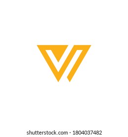 Letter V with Check Mark. Creative Minimal luxury emblem design. Universal elegant icon. Premium business finance logotype. Graphic Alphabet Symbol for Corporate Business Identity. Vector element
