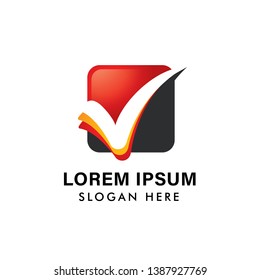 letter v check mark logo icon vector template. vote icon symbol designs