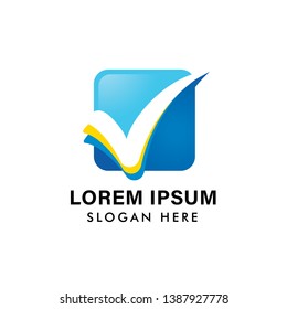 letter v check mark logo icon vector template. vote icon symbol designs