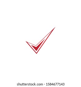 letter V check mark logo icon design template elements-vector