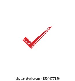 letter V check mark logo icon design template elements-vector