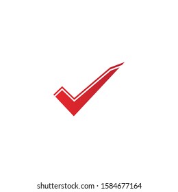 letter V check mark logo icon design template elements-vector