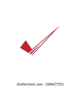 letter V check mark logo icon design template elements-vector