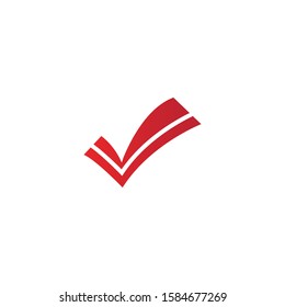letter V check mark logo icon design template elements-vector