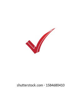 letter V check mark logo icon design template elements-vector