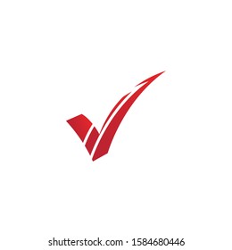 letter V check mark logo icon design template elements-vector