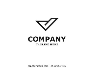 letter v checkmark and correct logo