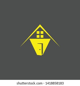 Letter V Clean and Minimal Initial Based Logo Design. Real estate business logo icon
