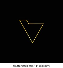 Letter V Clean and Minimal Initial Based Logo Design