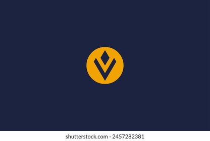 letter v with coin logo icon design vector design template inspiration