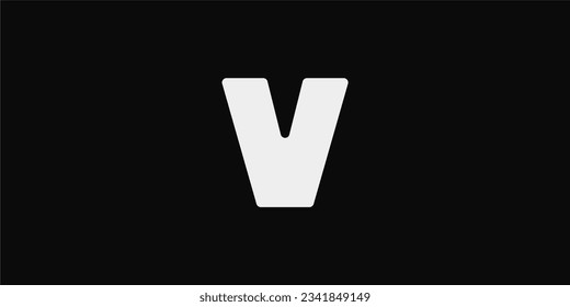 Konzept von Letter V, Logo-Konzept für Typografie, Logo für Monogramme und Buchstaben-Logo, modern und einfach