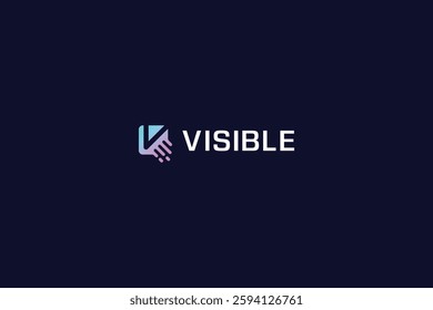 Letter V creative accelerator visible ray logo