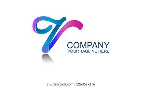Letter V creative logo design template with modern style and colorful, can be used for several purposes like business card, web icon, print templates, creative apps illustration 