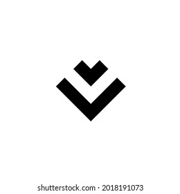 Letter V . Creative Minimal luxury emblem design. Universal elegant icon. Premium business finance logotype. Graphic Alphabet Symbol for Corporate Business Identity. Vector element