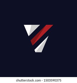 Letter V Creative Modern Abstract Logo