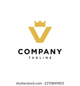 
Letter V crown logo icon vector template.eps