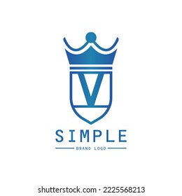 Logo des Kronenteams von Letter V