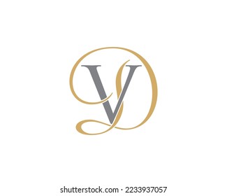 Letter V and D Logo Icon 010