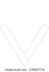 Letter v design logo vector stock