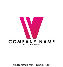 The letter V design is very suitable for logos or vector icons for your work project. Vector EPS 10.