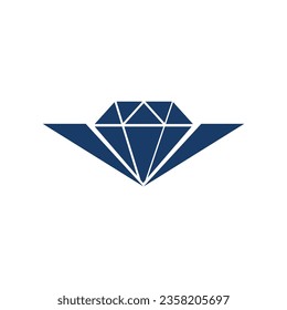 letter V with diamond logo design.