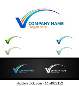 Letter V for Digital Vector Logo, Marketing, Financial, Advisor or Invest Design Icon svg