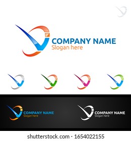 Buchstabe V für Logo, Marketing, Finanzen, Berater oder Invest-Design-Symbol für digitale Vektorillustration