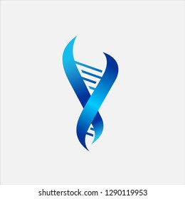 Letter V DNA Logo