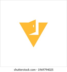 Logo-Design-Vektorsymbol von Buchstabe V