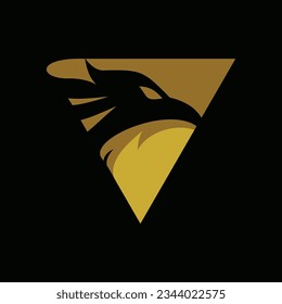 letter V and eagle head logo