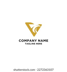 Letter V Eagle Logo , Initial Premium Design
