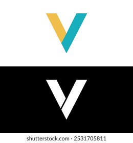 letter V financial company logo vector illustration template design