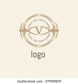 The letter V. Flourishes calligraphic monogram emblem template. Luxury elegant frame ornament line logo design vector illustration. Example designs for Cafe, Hotel, Heraldic, Restaurant, Boutique
