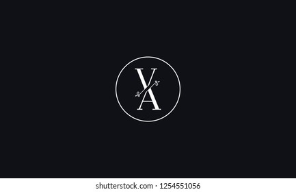 LETTER V AND A FLOWER LOGO WITH CIRCLE FRAME FOR LOGO DESIGN OR ILLUSTRATION USE