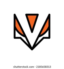 Letter V Fox Logo Design