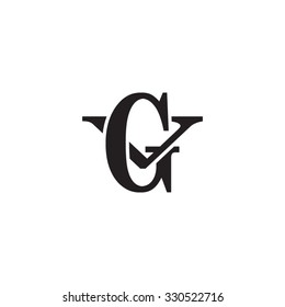 letter V and G monogram logo