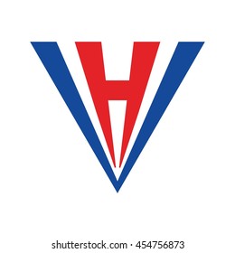 letter V and H.