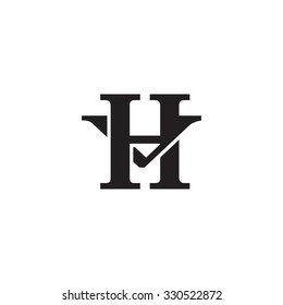 letter V and H monogram logo