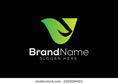 Design-Vorlage für das Logo von Letter v hand