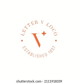 letter V horns logo, vector template, deer, illustration, business, app, monogram, symbol, icon, sign, professional, luxury, minimalist, logo design