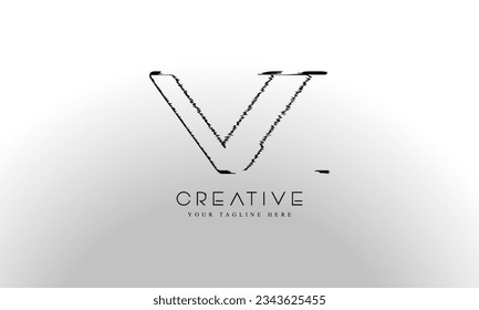 Letter V initials logo design templates 