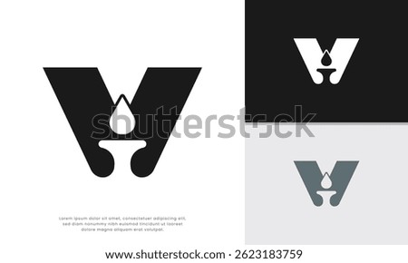 Letter V Jakarta Logo. Minimalist logo design combining the letter V with icon jakarta. Versatile and suitable for businesses or projects with a connection to Jakarta.