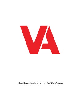 letter v a joint design logo vector